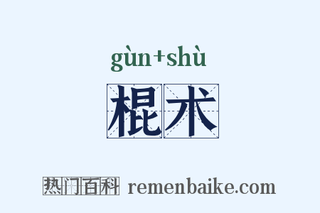 棍术是什么意思的图片